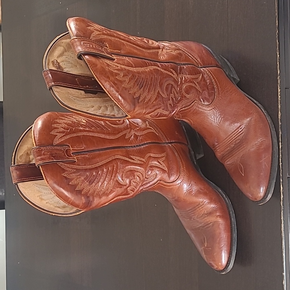 Men' Brown Boulet Cowboy Boots